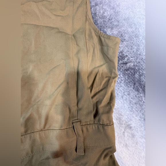 NWOT Express Brown Khaki Utility Sleeveless Top Shirt Blouse‎ L **NO BELT (A1) - Picture 7 of 8